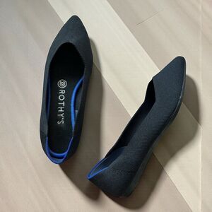 Rothys The Point Black Size 7 Slip On Comfort